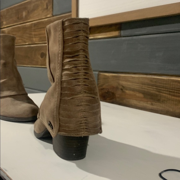 Liberty Brown Suede Heeled Boots - Picture 2 of 10